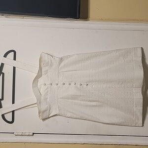 Richard Nicoll Topshop Ivory/White Eyelet Strappy Dress Size 4